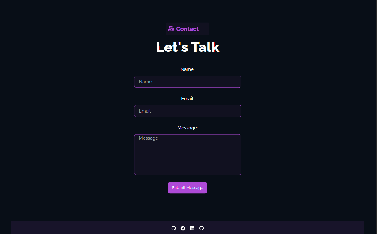 Portfolio project screen 7